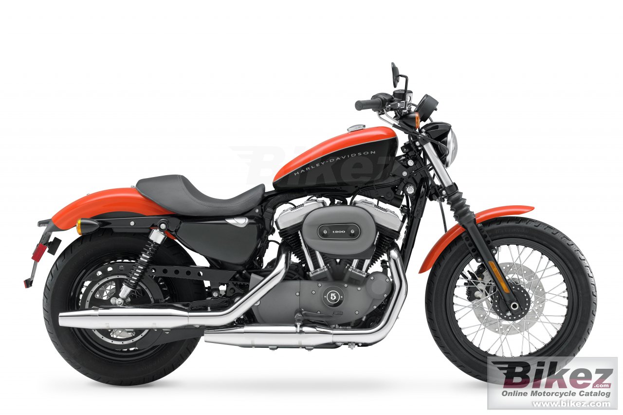 Big Harley-Davidson xl1200n sportster 1200 nightster picture and wallpaper from Bikez.com
